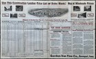 Gordon-van Tine Co 1914 Lumber Price List Order Blank House Plans Advertising