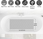 Shower Mat Non Slip Bathtub Mat - 36  x16   Durable Anti Slip Shower Mat