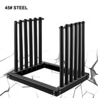 Steel 24  Glass Windshield Rack With Pvc   Foam Padding 5-lite