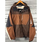 Orage Riders Edge Mens Xl Ski Jacket Brown Black Colorblock Stretch Technical