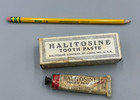 Vintage Halitosine Tooth Paste Dental Teeth Antique Advertising