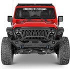 Road Wrangler Gladiator Front Bumper Winch Plate   Led Lights For Jeep Wrangler