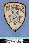 Converse County Sheriff  old Vintage  Wyoming Police Patch Cheesecloth 6c