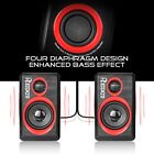 Pc Computer Speakers With Surround Sound Usb Wired Laptop Deep Bass For Desktop