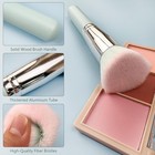 Premium Foundation Brush For Liquid Makeup  Flat Top Blending   Buffing Blue