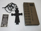 Vtg Owen Turf Crafts Ireland Irish Robed Christ Cross Necklace St Patricks Day