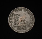 1820 Gibraltar James Spittles Copper Token 2 Quartos - Lion   Key