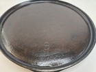 Unmarked Cast Iron  9 Griddle Sits Flat  