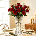 12 Inch Flower Vase large Crystal Glass Vase crystal Clear Glass Vases For Flowe