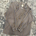 Wah Maker Frontier Mens Large Clothing Shirt Usa Made Bib Long Sleeve Vintage