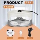 6pack Flea Traps With Sticky Disc Bulbs For Inside Your Home Flea Light Trap