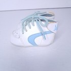 Vintage Lil Jogger Doll Baby Crib Shoes White Baby Blue Infant Up To 3 Months