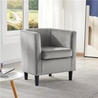 Modern Velvet Accent Chair Club Chair Turfed Arm Chair For Living Room Bedroom