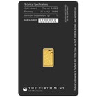1 Gram Gold Bar - Perth Mint - 99 99 Fine In Assay
