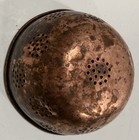 Antique European Hand Hammered Copper Colander Strainer Bowl Rustic Farmhouse