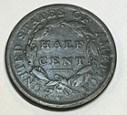 1809 Classic Head Half Cent  9 Over Inverted 9  Free Shipping 