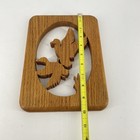 Vintage Rustic Carved Wood Bird Wall Plaque Primitive Folk Art Cabin Decor 10x7