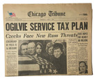 Eisenhower Funeral  Ogilvie Service Tax Plan Chicago Tribune April 3  1969