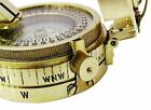 Vintage Military Nautical Brass Compass Antique Collectible Decor Gift