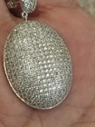 Sterling Silver 925  Cz Cubic Zirconia Dangling Push Back Earrings Made Italy 