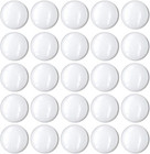 100 Pcs 25mm Clear Round Cabochons Flat Back Glass Dome Cabochons For Diy Cra   