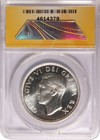 1949  1 Canada Silver Dollar King George Vi Anacs Ms66 Uncirculated Coin
