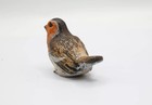 1900s Antique Austrian Vienna Cold Painted Bronze Figure Of European Robin