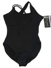 Gilda Marx Strappy Back Leotard Bodysuit Tank Bra   7143158 Black Nwt New Women