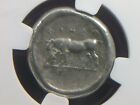 Silver Stater From The City Of Poseidonia In Lucania 470-420 Bc Ngc Ch Vf 0005