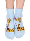 Footsis Non Slip Grip Socks For Yoga  Pilates  Barre  Home - Style    giraffe    