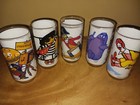 1977 Mcdonald s Collector s Series Vintage Set Of 5 Glasses Mint