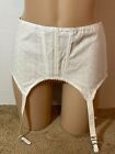 Vintage Bestform Garter Belt Size 28 M White Brocade Cotton Rayon