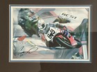 Nicky Hayden Ama Superbike Framed Motorcycle Racing Print Signed No Coa