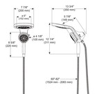Delta Hydrorain 2-in-1 Showerhead 5-setting In H2o Matte Black 58680-bl25