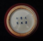 Fine Chinese Old Hand Carving Apple Porcelain Vase Pot  kangxi  Mark
