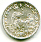 Peru 1 2  Dinero 1916 F g     Km-206 2 Stunning Hg Beauty  Lotdec3900