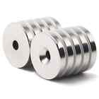 10 25 50 N52 Strong Countersunk Ring Magnets 1  X1 8   Hole Rare Earth Neodymium