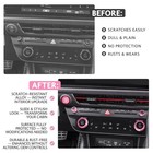 For 2024 2025 2026 Hyundai Sonata Accessories     5-piece Aluminum Knob Pink