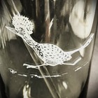 Vtg Smoke Glass Roadrunner Cocktail Pitcher Mcm 7 9  T Glass Stirrer Signed Euc