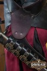 Medieval Leather Agrippa Baldric Black  Larp Weapon Holder For Renaissance Faire