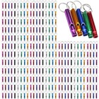 Emergency Whistle Keychain - 50-200 Pieces Aluminum Survival Whistle For Camping