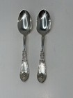 6 Pc Lot 1908 Antique Lavigne Grape Silverplate 1881 Rogers A1 6  Teaspoons