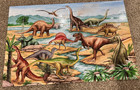 Melissa   Doug Dinosaurs 48 Piece Floor Puzzle-slightly Used