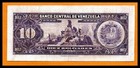Venezuela Vf Note 10 Bolivares Bs January 1970 P-45 L7  low Shipping 