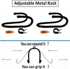 2 Pack Adjustable Plate Hangers wall Mount Plate Display Stands Holders  Black M