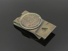 Mexico 925 Silver  Vintage Abalone San Cristobal Protegenos Money Clip  Tr3286