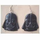 Retro Vintage Darth Vader Funky Earrings Star Wars Force Villain Novelty Jewelry