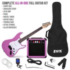 Electric Guitar 39 Full Size Kit 20w Amp Purple Beginner Lyxpro Egbk39rpr Inch