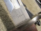 Us M1892 Krag Jorgensen Bayonet   Scabbard Dated 1900