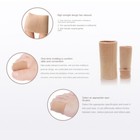 Toe Tube Sleeve Protector Cushion Fabric Gel Lining Corrector Separator Tubing